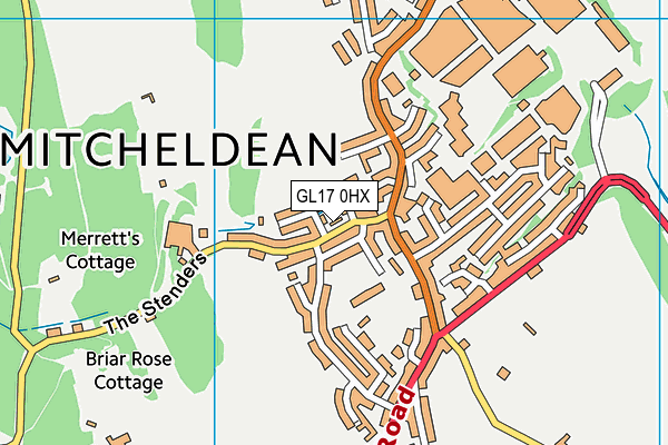 GL17 0HX map - OS VectorMap District (Ordnance Survey) GL17 0HX map - OS VectorMap District (Ordnance Survey)