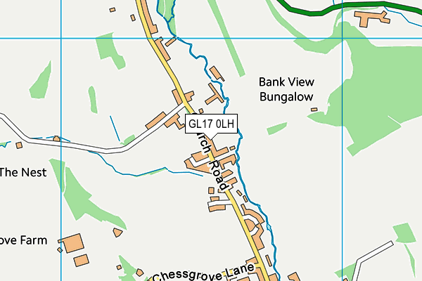 GL17 0LH map - OS VectorMap District (Ordnance Survey) GL17 0LH map - OS VectorMap District (Ordnance Survey)