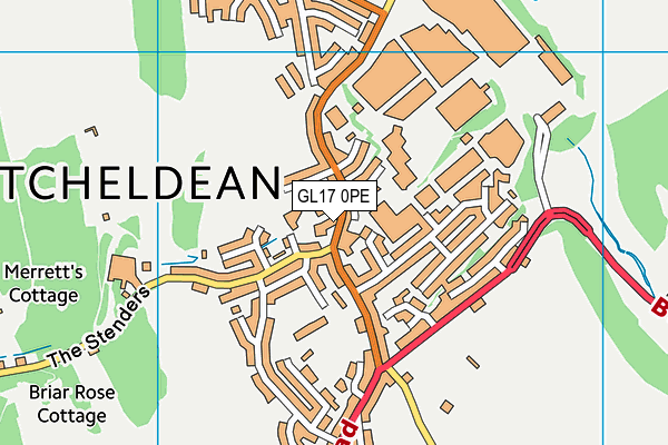 GL17 0PE map - OS VectorMap District (Ordnance Survey) GL17 0PE map - OS VectorMap District (Ordnance Survey)