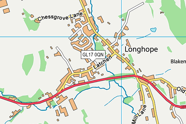 GL17 0QN map - OS VectorMap District (Ordnance Survey) GL17 0QN map - OS VectorMap District (Ordnance Survey)