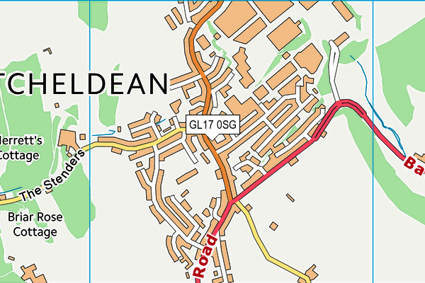 GL17 0SG map - OS VectorMap District (Ordnance Survey) GL17 0SG map - OS VectorMap District (Ordnance Survey)