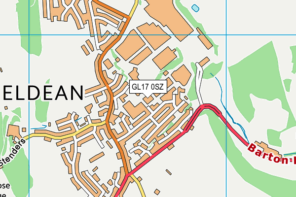 GL17 0SZ map - OS VectorMap District (Ordnance Survey) GL17 0SZ map - OS VectorMap District (Ordnance Survey)