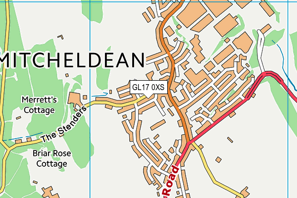 GL17 0XS map - OS VectorMap District (Ordnance Survey) GL17 0XS map - OS VectorMap District (Ordnance Survey)