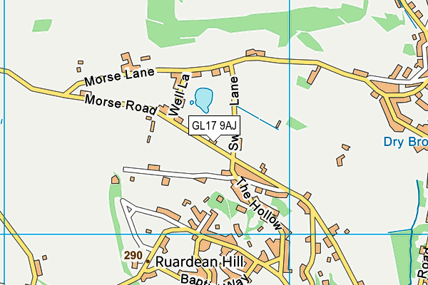 GL17 9AJ map - OS VectorMap District (Ordnance Survey) GL17 9AJ map - OS VectorMap District (Ordnance Survey)
