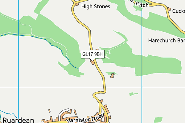 GL17 9BH map - OS VectorMap District (Ordnance Survey) GL17 9BH map - OS VectorMap District (Ordnance Survey)