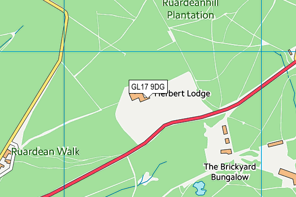 GL17 9DG map - OS VectorMap District (Ordnance Survey) GL17 9DG map - OS VectorMap District (Ordnance Survey)
