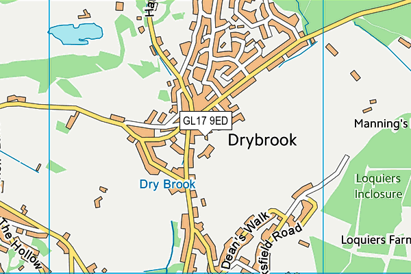 GL17 9ED map - OS VectorMap District (Ordnance Survey) GL17 9ED map - OS VectorMap District (Ordnance Survey)