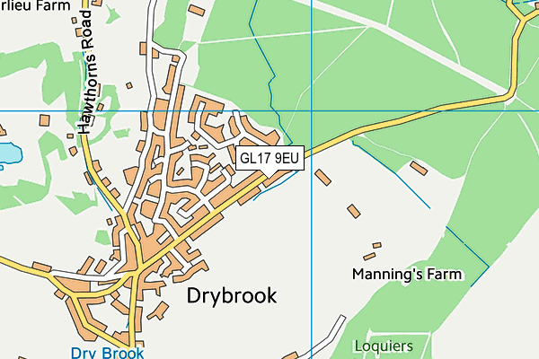 GL17 9EU map - OS VectorMap District (Ordnance Survey)
