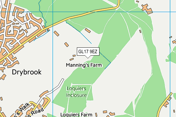 GL17 9EZ map - OS VectorMap District (Ordnance Survey) GL17 9EZ map - OS VectorMap District (Ordnance Survey)