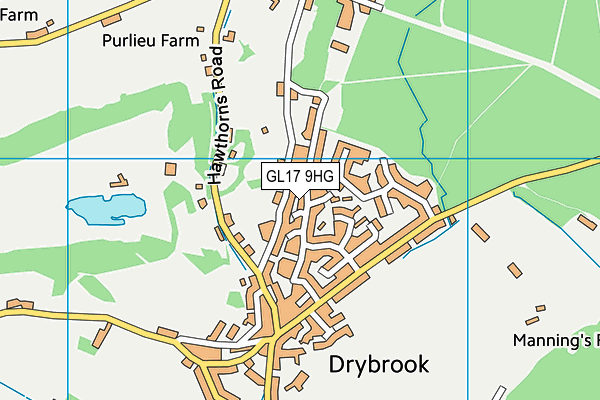 GL17 9HG map - OS VectorMap District (Ordnance Survey) GL17 9HG map - OS VectorMap District (Ordnance Survey)
