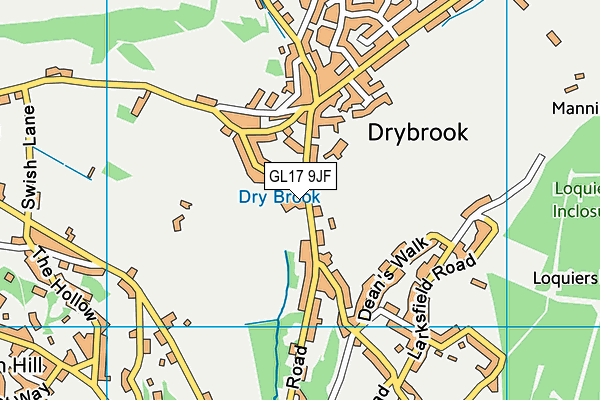 GL17 9JF map - OS VectorMap District (Ordnance Survey) GL17 9JF map - OS VectorMap District (Ordnance Survey)