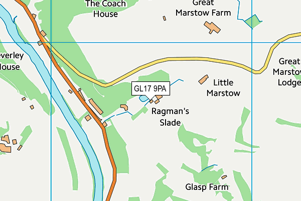 GL17 9PA map - OS VectorMap District (Ordnance Survey) GL17 9PA map - OS VectorMap District (Ordnance Survey)