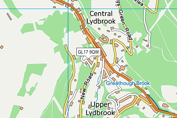 GL17 9QW map - OS VectorMap District (Ordnance Survey) GL17 9QW map - OS VectorMap District (Ordnance Survey)