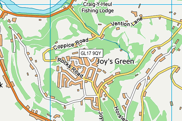 GL17 9QY map - OS VectorMap District (Ordnance Survey) GL17 9QY map - OS VectorMap District (Ordnance Survey)