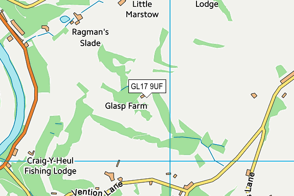 GL17 9UF map - OS VectorMap District (Ordnance Survey) GL17 9UF map - OS VectorMap District (Ordnance Survey)