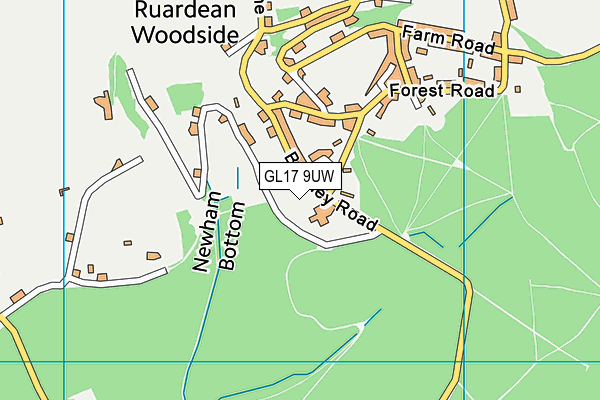 GL17 9UW map - OS VectorMap District (Ordnance Survey) GL17 9UW map - OS VectorMap District (Ordnance Survey)