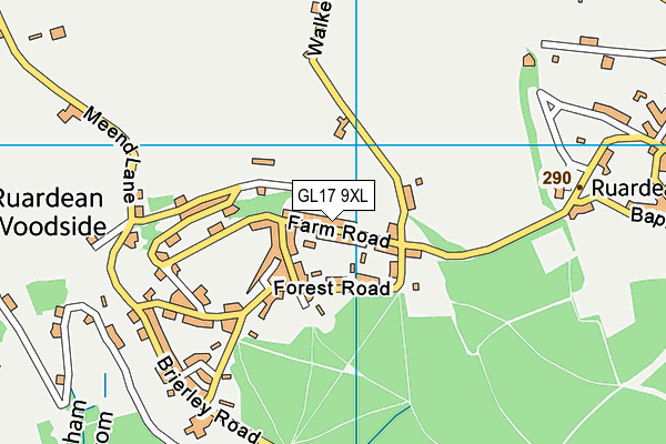 GL17 9XL map - OS VectorMap District (Ordnance Survey) GL17 9XL map - OS VectorMap District (Ordnance Survey)
