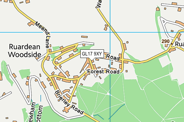 GL17 9XY map - OS VectorMap District (Ordnance Survey) GL17 9XY map - OS VectorMap District (Ordnance Survey)