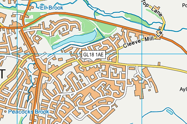 GL18 1AE map - OS VectorMap District (Ordnance Survey) GL18 1AE map - OS VectorMap District (Ordnance Survey)