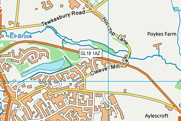 GL18 1AZ map - OS VectorMap District (Ordnance Survey) GL18 1AZ map - OS VectorMap District (Ordnance Survey)
