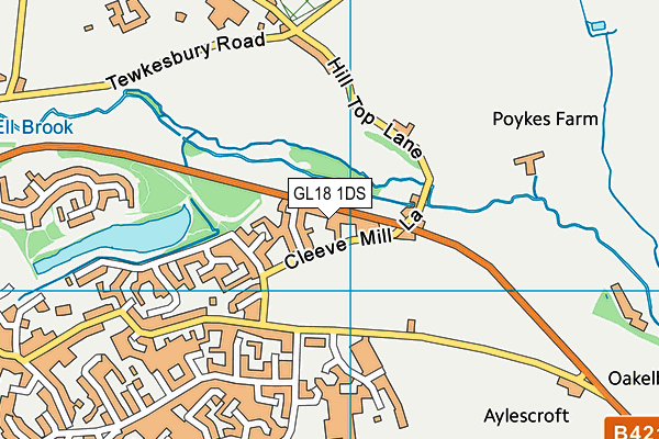 GL18 1DS map - OS VectorMap District (Ordnance Survey) GL18 1DS map - OS VectorMap District (Ordnance Survey)