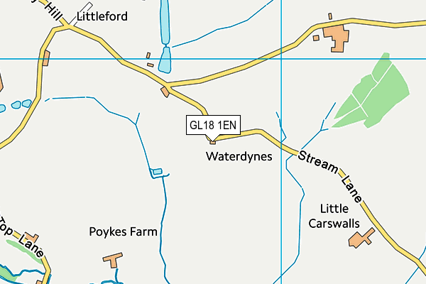 GL18 1EN map - OS VectorMap District (Ordnance Survey) GL18 1EN map - OS VectorMap District (Ordnance Survey)
