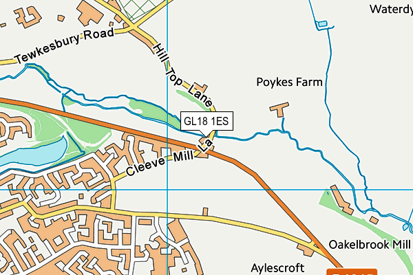 GL18 1ES map - OS VectorMap District (Ordnance Survey) GL18 1ES map - OS VectorMap District (Ordnance Survey)