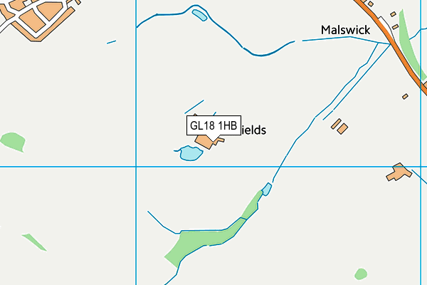 GL18 1HB map - OS VectorMap District (Ordnance Survey) GL18 1HB map - OS VectorMap District (Ordnance Survey)