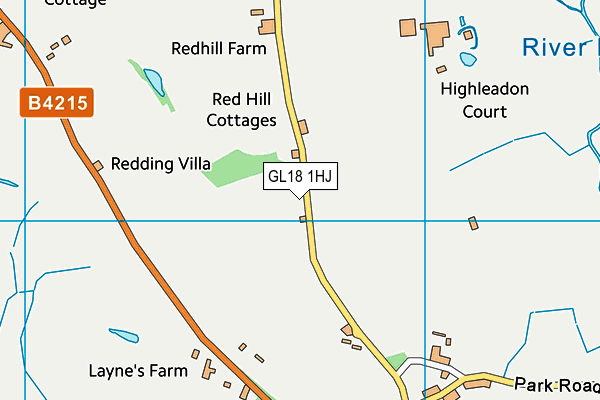 GL18 1HJ map - OS VectorMap District (Ordnance Survey) GL18 1HJ map - OS VectorMap District (Ordnance Survey)