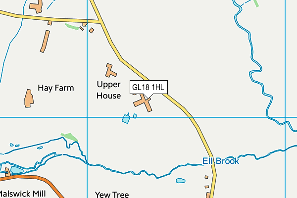GL18 1HL map - OS VectorMap District (Ordnance Survey) GL18 1HL map - OS VectorMap District (Ordnance Survey)