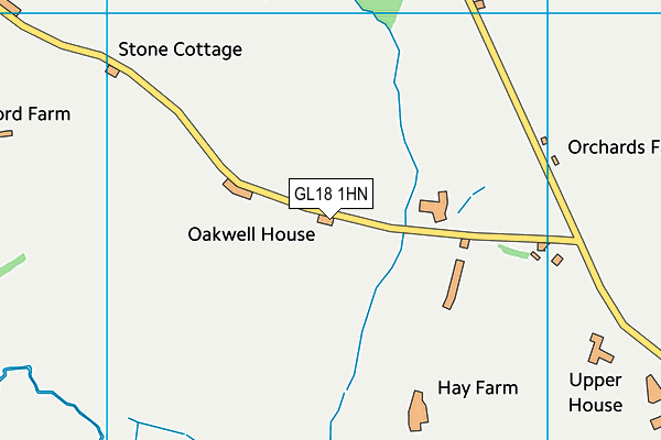 GL18 1HN map - OS VectorMap District (Ordnance Survey) GL18 1HN map - OS VectorMap District (Ordnance Survey)