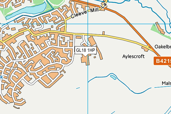 GL18 1HP map - OS VectorMap District (Ordnance Survey) GL18 1HP map - OS VectorMap District (Ordnance Survey)