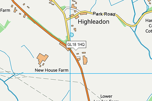 GL18 1HQ map - OS VectorMap District (Ordnance Survey) GL18 1HQ map - OS VectorMap District (Ordnance Survey)