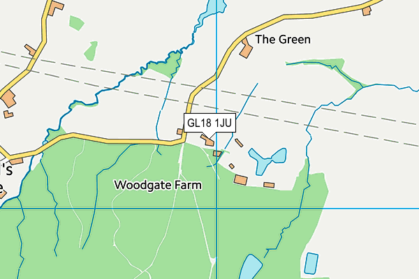 GL18 1JU map - OS VectorMap District (Ordnance Survey) GL18 1JU map - OS VectorMap District (Ordnance Survey)