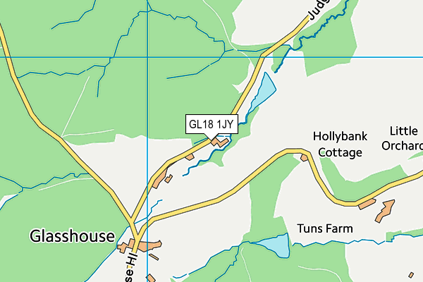 GL18 1JY map - OS VectorMap District (Ordnance Survey)