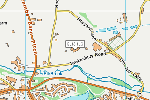 GL18 1LG map - OS VectorMap District (Ordnance Survey)
