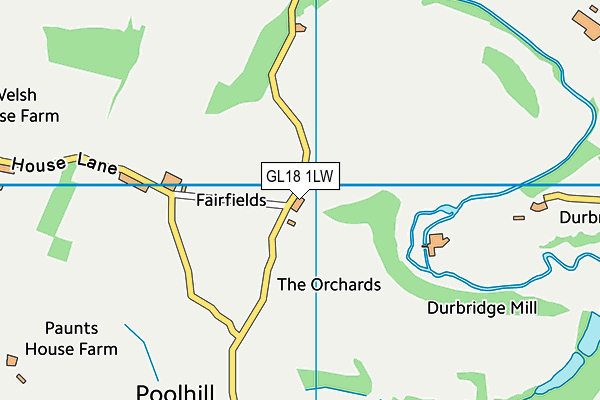 GL18 1LW map - OS VectorMap District (Ordnance Survey) GL18 1LW map - OS VectorMap District (Ordnance Survey)