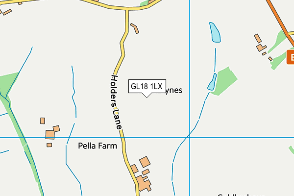 GL18 1LX map - OS VectorMap District (Ordnance Survey) GL18 1LX map - OS VectorMap District (Ordnance Survey)