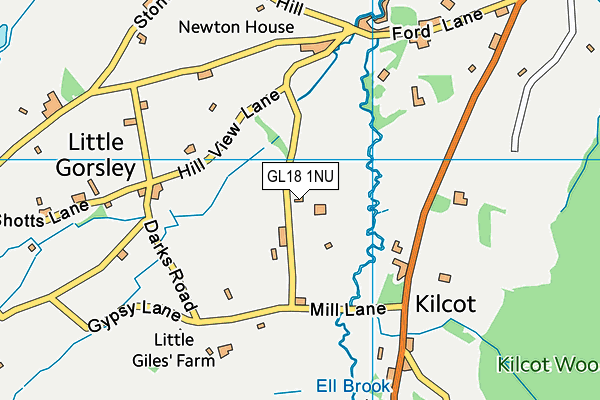 GL18 1NU map - OS VectorMap District (Ordnance Survey) GL18 1NU map - OS VectorMap District (Ordnance Survey)