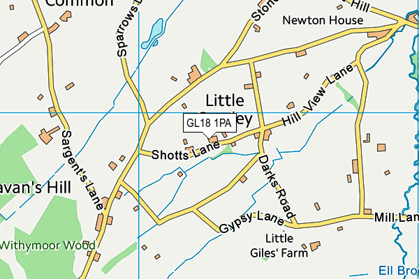 GL18 1PA map - OS VectorMap District (Ordnance Survey) GL18 1PA map - OS VectorMap District (Ordnance Survey)