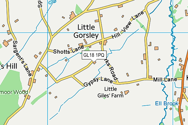 GL18 1PQ map - OS VectorMap District (Ordnance Survey)