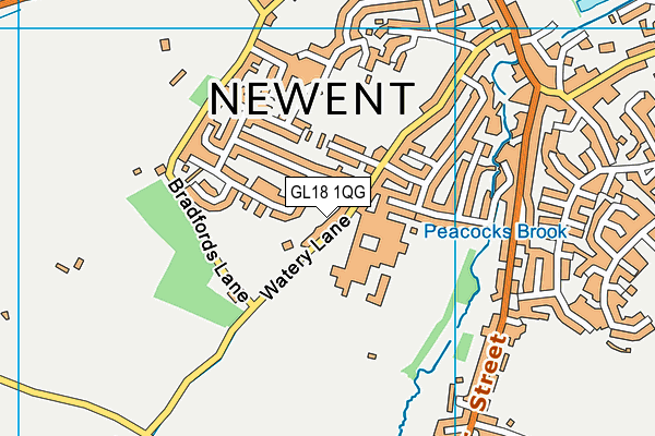 GL18 1QG map - OS VectorMap District (Ordnance Survey) GL18 1QG map - OS VectorMap District (Ordnance Survey)