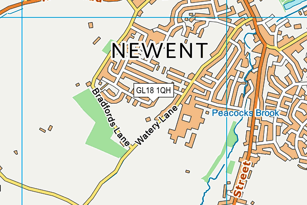 GL18 1QH map - OS VectorMap District (Ordnance Survey) GL18 1QH map - OS VectorMap District (Ordnance Survey)