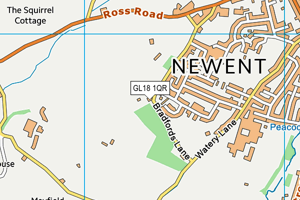 GL18 1QR map - OS VectorMap District (Ordnance Survey) GL18 1QR map - OS VectorMap District (Ordnance Survey)