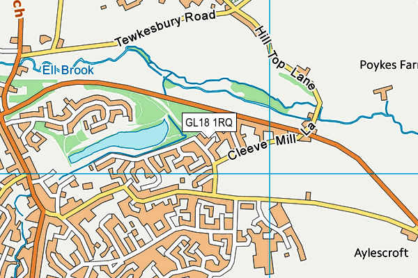 GL18 1RQ map - OS VectorMap District (Ordnance Survey)