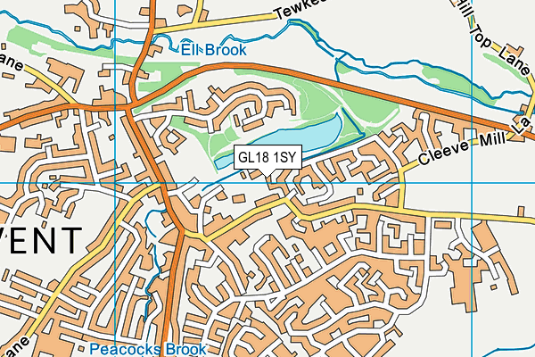 GL18 1SY map - OS VectorMap District (Ordnance Survey) GL18 1SY map - OS VectorMap District (Ordnance Survey)