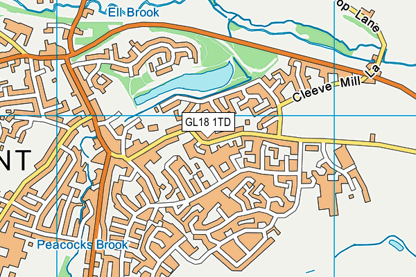 GL18 1TD map - OS VectorMap District (Ordnance Survey) GL18 1TD map - OS VectorMap District (Ordnance Survey)