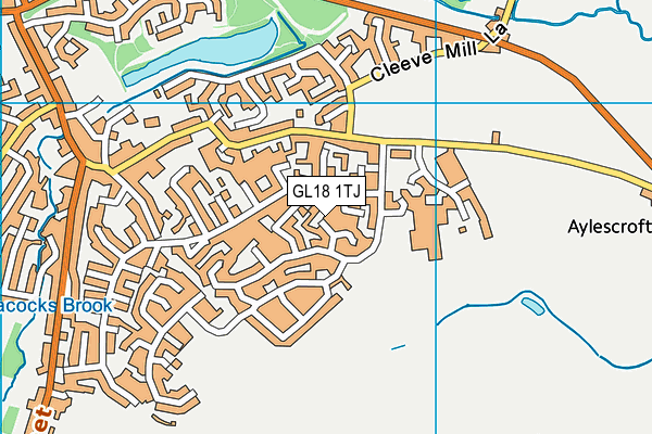 GL18 1TJ map - OS VectorMap District (Ordnance Survey) GL18 1TJ map - OS VectorMap District (Ordnance Survey)