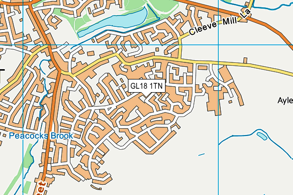 GL18 1TN map - OS VectorMap District (Ordnance Survey) GL18 1TN map - OS VectorMap District (Ordnance Survey)