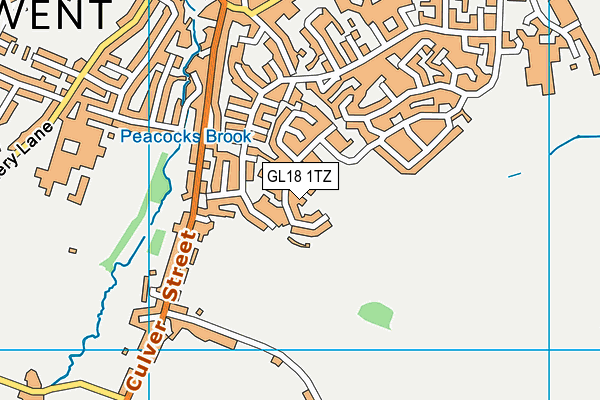 GL18 1TZ map - OS VectorMap District (Ordnance Survey) GL18 1TZ map - OS VectorMap District (Ordnance Survey)